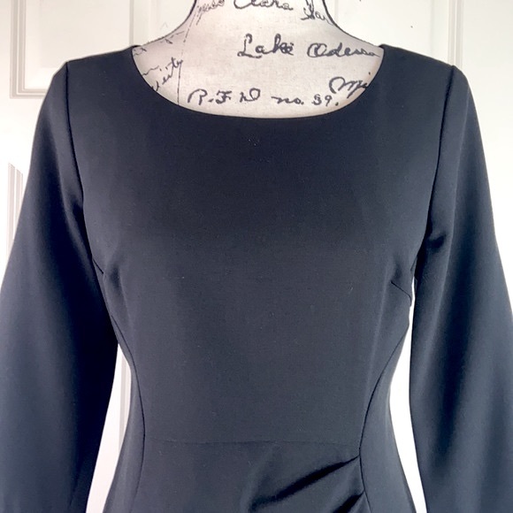 NWT Calvin Klein 3/4 Sleeve Ruched Front Dress - Picture 3 of 12